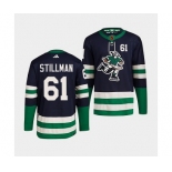 Men's Vancouver Canucks #61 Riley Stillman Navy 2022 Reverse Retro Stitched Jersey