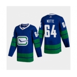 Men's Vancouver Canucks #64 Tyler Motte 2020-21 Authentic Player Alternate Stitched Hockey Jersey Blue