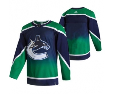 Men's Vancouver Canucks Blank Green 2020-21 Reverse Retro Alternate Hockey Jersey