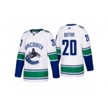 Men's adidas Vancouver Canucks #20 Brandon Sutter 2017-2018 Season Away Jersey