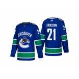 Men's adidas Vancouver Canucks #21 Loui Eriksson 2017-2018 Season Home Jersey