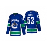 Men's adidas Vancouver Canucks #53 Bo Horvat 2017-2018 Season Home Jersey