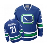 Reebok Vancouver Canucks #21 Antoine Roussel Authentic Royal Blue Third NHL Jersey