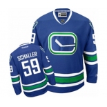 Reebok Vancouver Canucks #59 Tim Schaller Authentic Royal Blue Third NHL Jersey