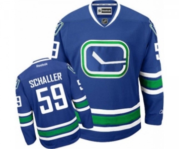 Reebok Vancouver Canucks #59 Tim Schaller Premier Royal Blue Third NHL Jersey