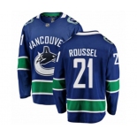 Vancouver Canucks #21 Antoine Roussel Fanatics Branded Blue Home Breakaway NHL Jersey