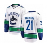 Vancouver Canucks #21 Antoine Roussel Fanatics Branded White Away Breakaway NHL Jersey