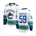 Vancouver Canucks #59 Tim Schaller Fanatics Branded White Away Breakaway NHL Jersey