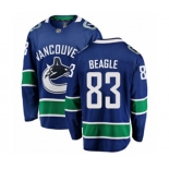 Vancouver Canucks #83 Jay Beagle Fanatics Branded Blue Home Breakaway NHL Jersey