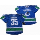 nhl Vancouver Canucks #35 Schneider blue