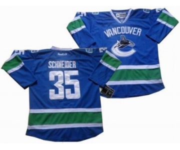 nhl Vancouver Canucks #35 Schneider blue