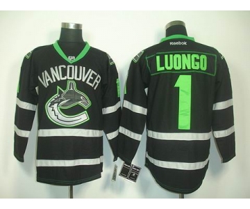 nhl jerseys vancouver canucks #1 luongo black