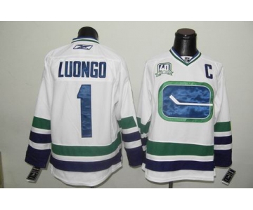 nhl jerseys vancouver canucks #1 luongo white 3rd(40th)