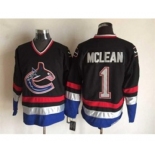 nhl jerseys vancouver canucks #1 mclean black[m&n][mclean]