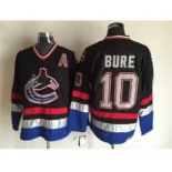 nhl jerseys vancouver canucks #10 pavel bure black[m&n][patch A]