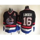 nhl jerseys vancouver canucks #16 trevor linden black[m&n][patch A]