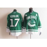 nhl jerseys vancouver canucks #17 kesler green