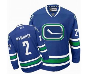 nhl jerseys vancouver canucks #2 hamhuis blue 3rd