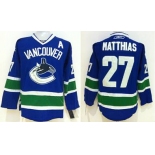 nhl jerseys vancouver canucks #27 vancouver blue[patch A][vancouver]