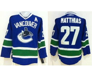 nhl jerseys vancouver canucks #27 vancouver blue[patch A][vancouver]