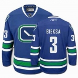 nhl jerseys vancouver canucks #3 bieksa blue 3rd