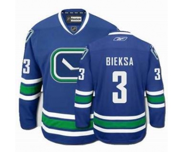 nhl jerseys vancouver canucks #3 bieksa blue 3rd