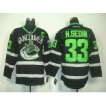 nhl jerseys vancouver canucks #33 h.sedin black