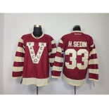 nhl jerseys vancouver canucks #33 h.sedin red