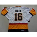 nhl vancouver canucks #16 linden whiteorange ccm