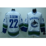 nhl vancouver canucks #22 d.sedin white