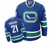 Women Reebok Vancouver Canucks #21 Antoine Roussel Authentic Royal Blue Third NHL Jersey