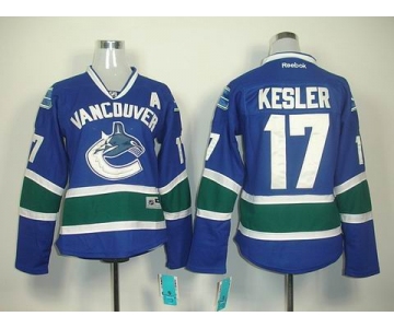 women nhl jerseys vancouver canucks #17 kesler blue