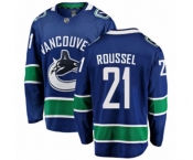 Youth Vancouver Canucks #21 Antoine Roussel Fanatics Branded Blue Home Breakaway NHL Jersey