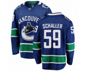 Youth Vancouver Canucks #59 Tim Schaller Fanatics Branded Blue Home Breakaway NHL Jersey