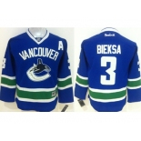 youth nhl jerseys vancouver canucks #3 kevin bieksa blue