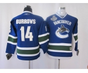 youth nhl vancouver canucks #14 burrows blue(2011 stanley cup)