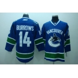 youth nhl vancouver canucks #14 burrows blue