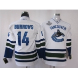 youth nhl vancouver canucks #14 burrows white(2011 stanley cup)