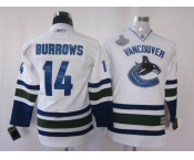 youth nhl vancouver canucks #14 burrows white(2011 stanley cup)