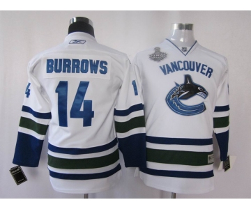 youth nhl vancouver canucks #14 burrows white(2011 stanley cup)