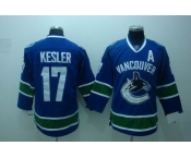 youth nhl vancouver canucks #17 kesler blue[A patch]