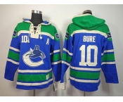 nhl jerseys vancouver canucks #10 bure whiteorange  green-blue[pullover hooded sweatshirt][A patch]