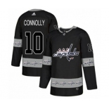 Adidas Washington Capitals #10 Brett Connolly Authentic Black Team Logo Fashion NHL Jersey