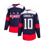 Adidas Washington Capitals #10 Brett Connolly Authentic Navy Blue 2018 Stadium Series NHL Jersey