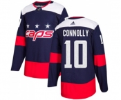 Adidas Washington Capitals #10 Brett Connolly Authentic Navy Blue 2018 Stadium Series NHL Jersey