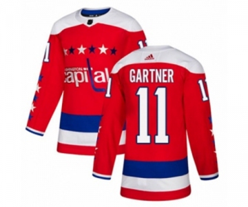 Adidas Washington Capitals #11 Mike Gartner Authentic Red Alternate NHL Jersey