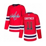 Adidas Washington Capitals #11 Mike Gartner Authentic Red Drift Fashion NHL Jersey