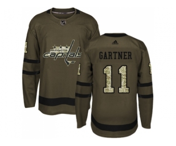 Adidas Washington Capitals #11 Mike Gartner Green Salute to Service Stitched NHL Jersey