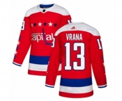 Adidas Washington Capitals #13 Jakub Vrana Authentic Red Alternate NHL Jersey