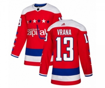 Adidas Washington Capitals #13 Jakub Vrana Authentic Red Alternate NHL Jersey